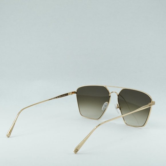 💯 NEW MCM130S 739 SHINY GOLD KHAKI SUNGLASSES - Picture 12 of 14